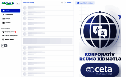 Jobsearch.az website. Jobsearch.