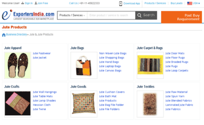 jute-products.exportersindia.com