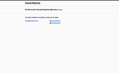 kamalmarhubi.com