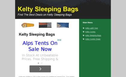 keltysleepingbags.com