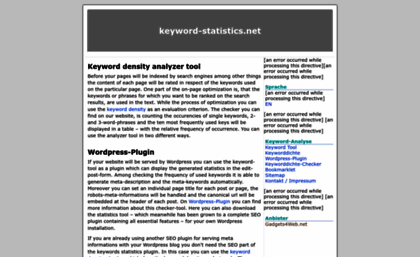 keyword-statistics.net