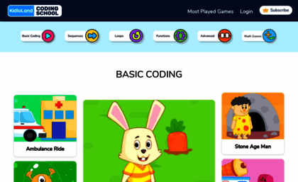 Kidlocoding.com website. Coding Games for Kids by Kidlo | Learn ...