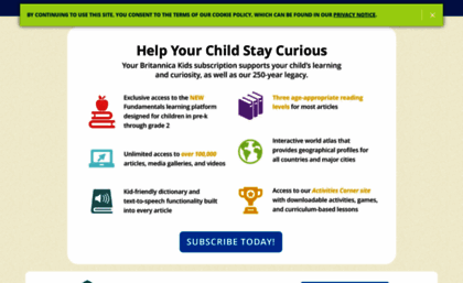 Kids.britannica.com Website. Britannica Kids.