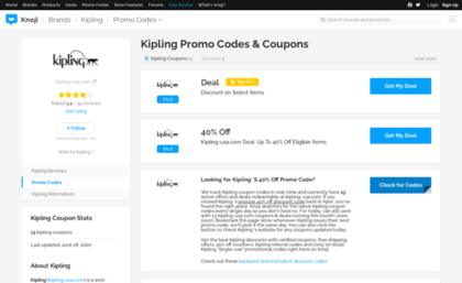 Willen pak Machtigen Kiplingusa.bluepromocode.com website. 30% Off Kipling Promo Codes & Coupons  (11 Active) Aug 2021.