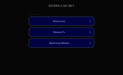 Koora-live.net website.