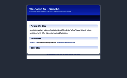 lanwebs.lander.edu