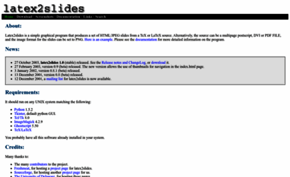 latex2slides.sourceforge.net