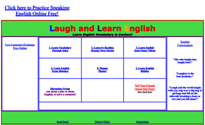 laugh and learn website