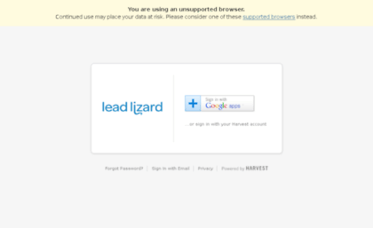 leadlizard.harvestapp.com