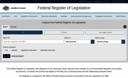 legislation.gov.au