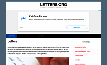 letters.org