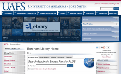 library.uafortsmith.edu