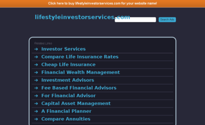 lifestyleinvestorservices.com
