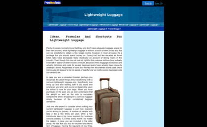 lightweightluggage.freewebtools.com