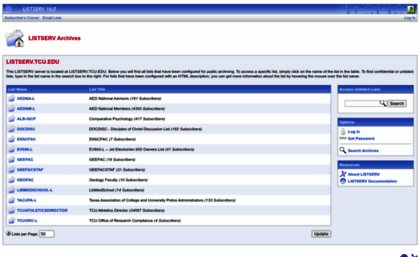 listserv.tcu.edu