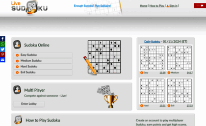 livesudoku.com