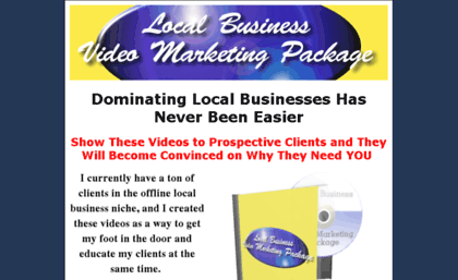 localbusinessvideomarketingpackage.com