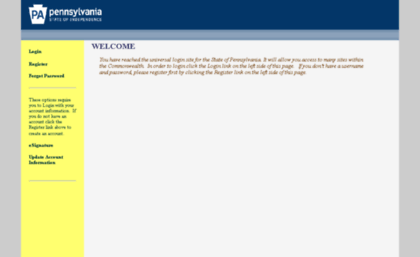login.state.pa.us