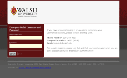 login.walsh.edu