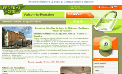logis-chateau-vaison-romaine.federal-hotel.com