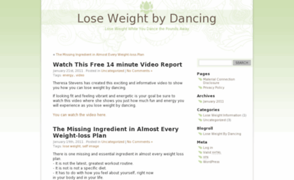 loseweightbydancing2011.com