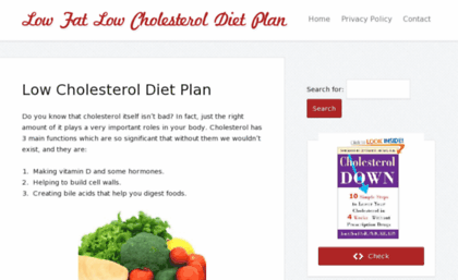 lowfatlowcholesteroldietplan.com