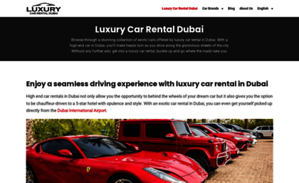 luxurycarrentaldubai.com