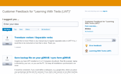 lwt.uservoice.com