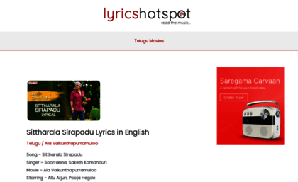 lyricshotspot.com