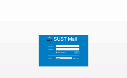 mail.sust.edu