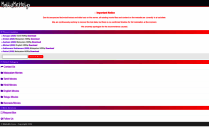 Mallumv.baby website. Malayalam Movies Download | Latest Malayalam