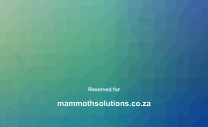 mammothsolutions.co.za