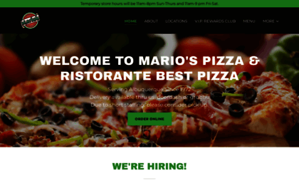 mariospizzaabq.com