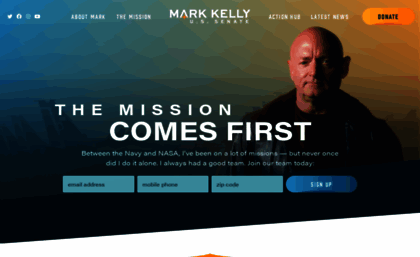Markkelly website. Mark Kelly for Senate.