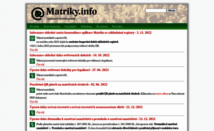 matriky.info