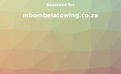 mbombelatowing.co.za