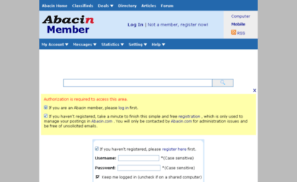 member.abacin.com