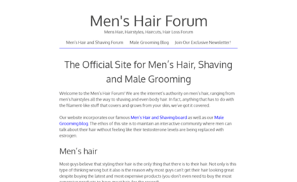 Menshairforum Com Website Men S Hair Forum Mens Hair
