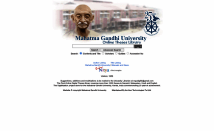 mahatma gandhi university kottayam phd thesis