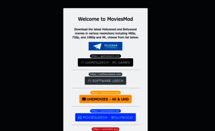 Modlist.in website. MoviesMod 2024 Site.
