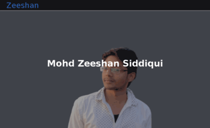 mohdzeeshansiddiqui.com