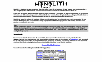 monolith.sourceforge.net