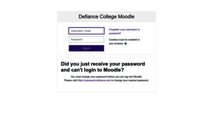 moodle.defiance.edu