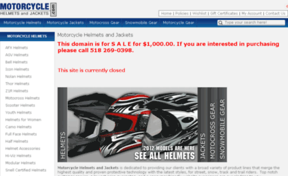 motorcyclehelmetsandjackets.com