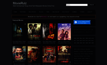 Movierulz.io website. Movierulz Watch Bollywood and Hollywood Full