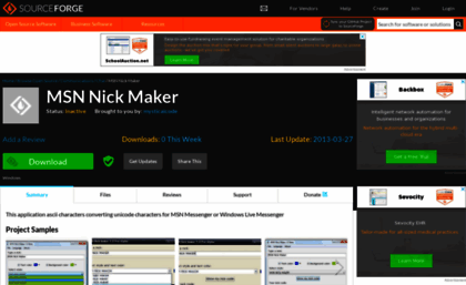 msn-nick-maker.sourceforge.net