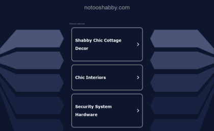 notooshabby.com
