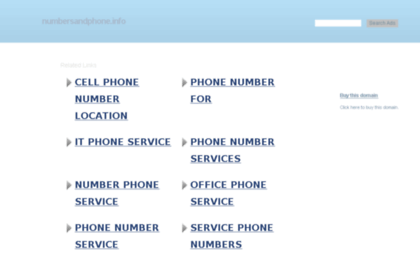numbersandphone.info