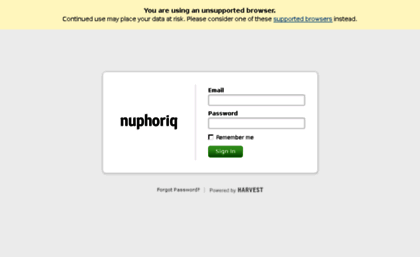 nuphoriq.harvestapp.com