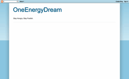 oneenergydream.blogspot.com